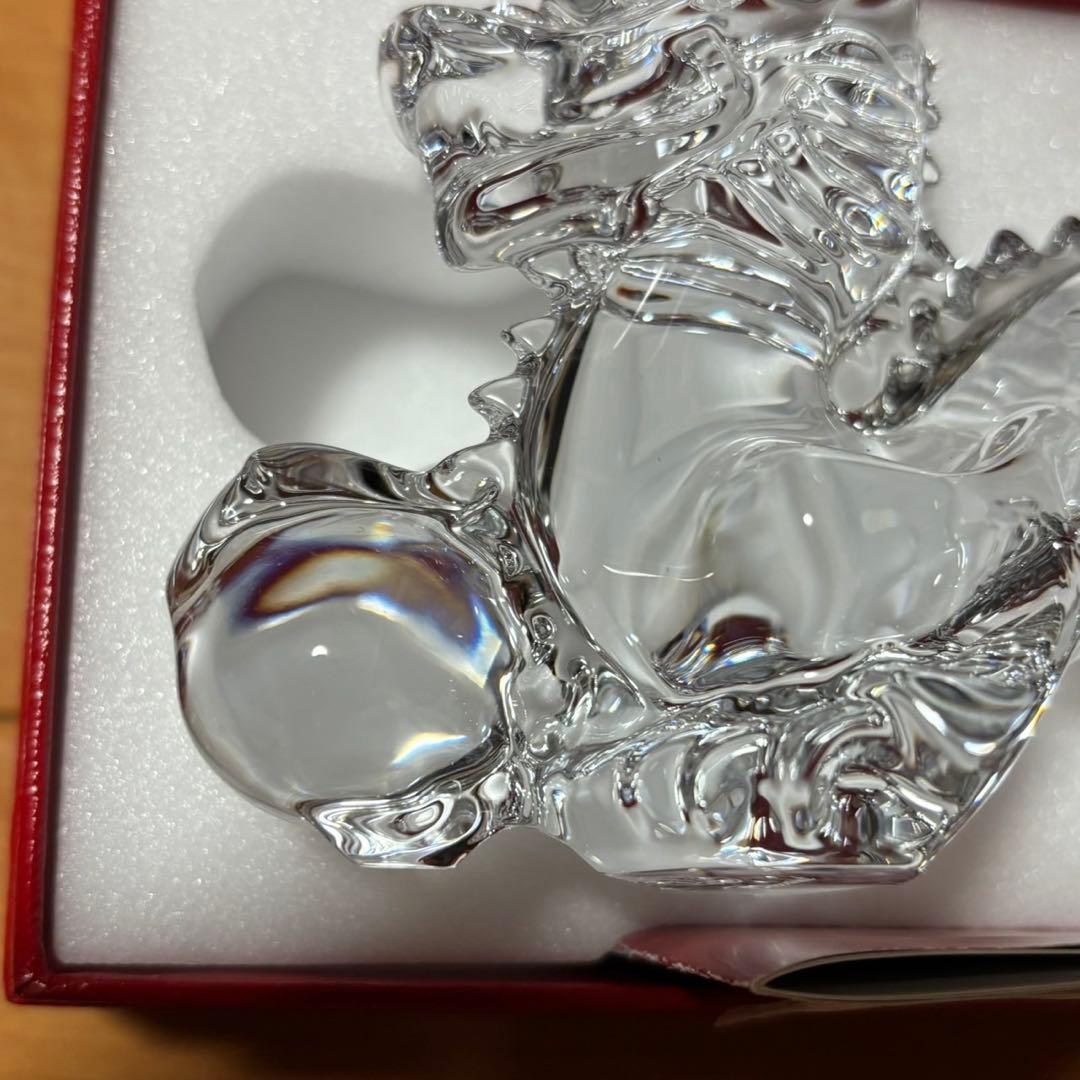 バカラ ドラゴン 龍 手に玉 十二支 辰 フィギュリン オブジェ 干支 箱入