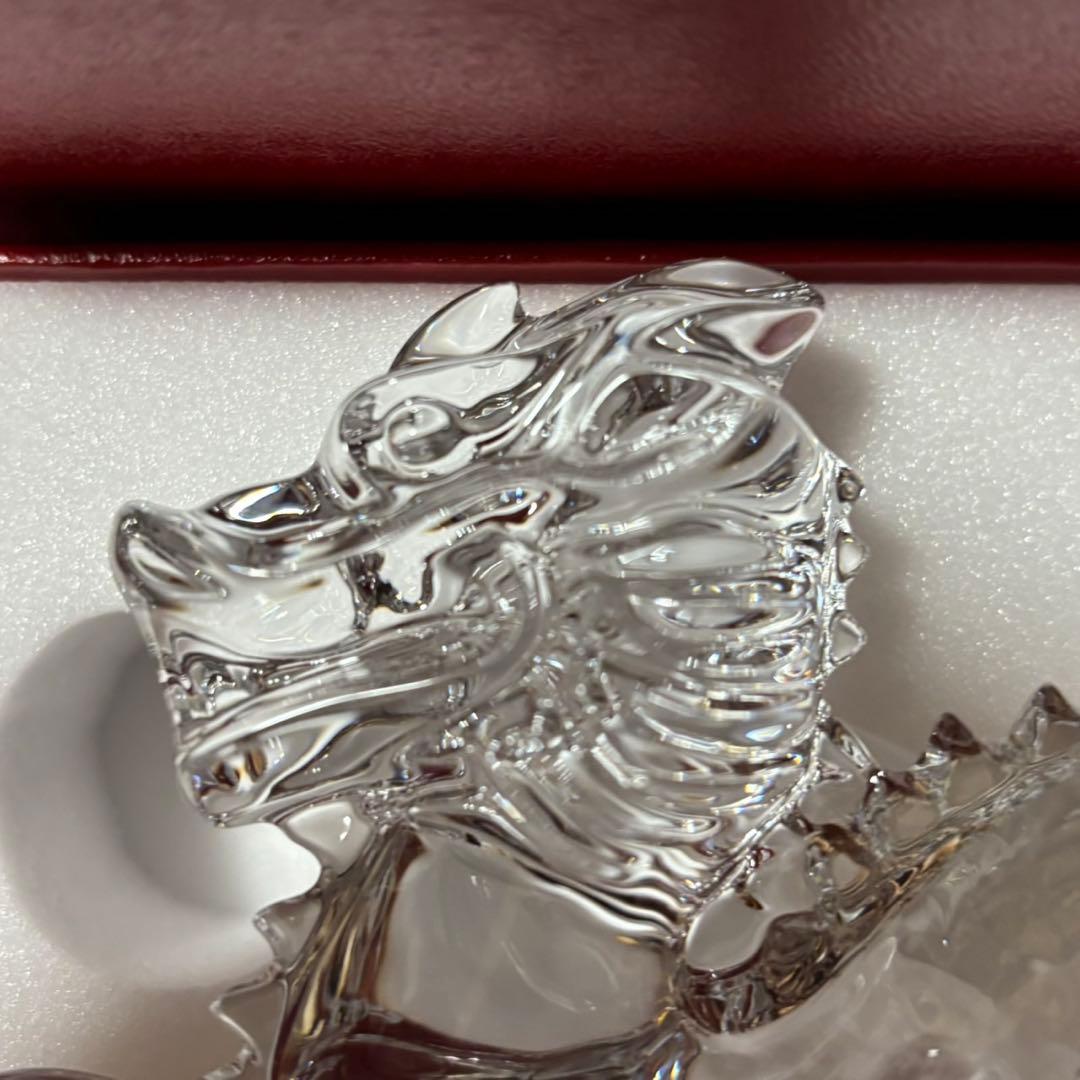 バカラ ドラゴン 龍 手に玉 十二支 辰 フィギュリン オブジェ 干支 箱入