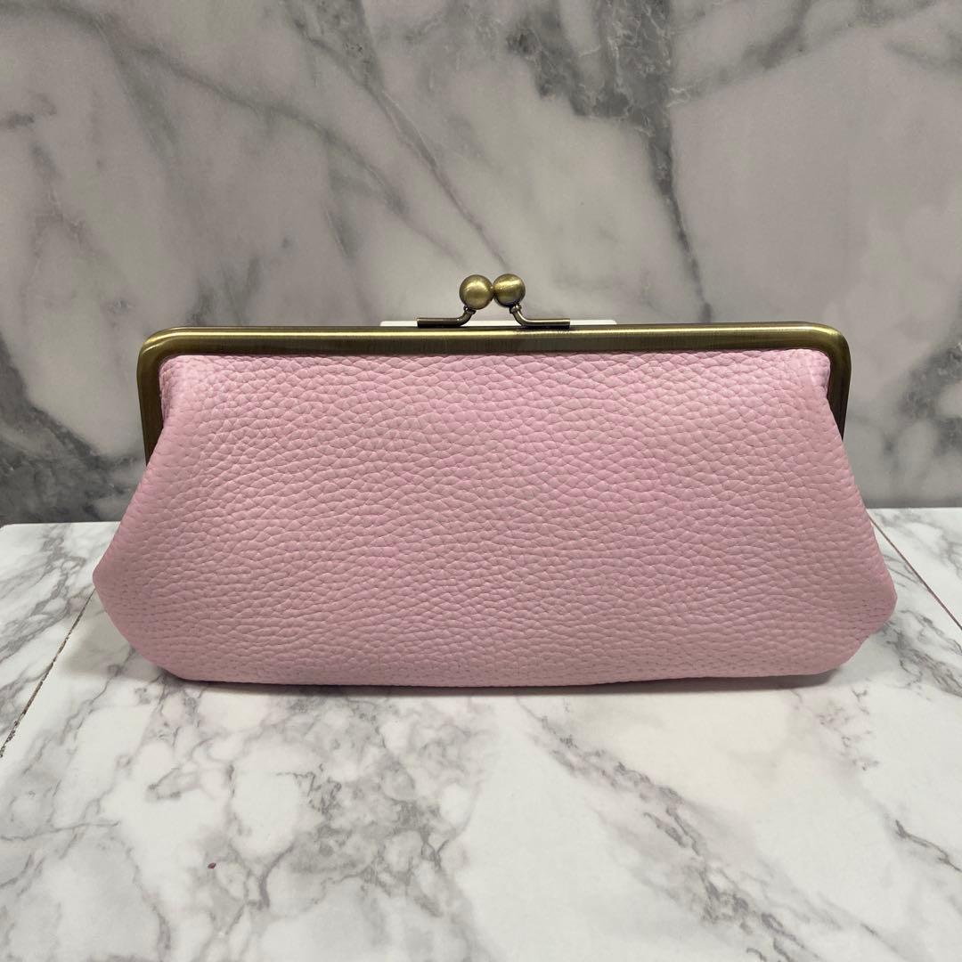 花花ハンドメイド　本革親子がま口長財布2点