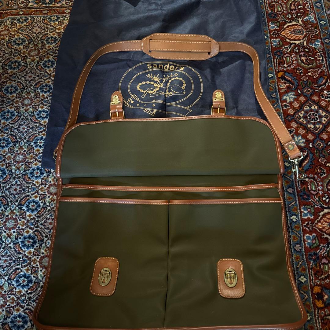 sanders ガーメントバッグ オリーブグリーン