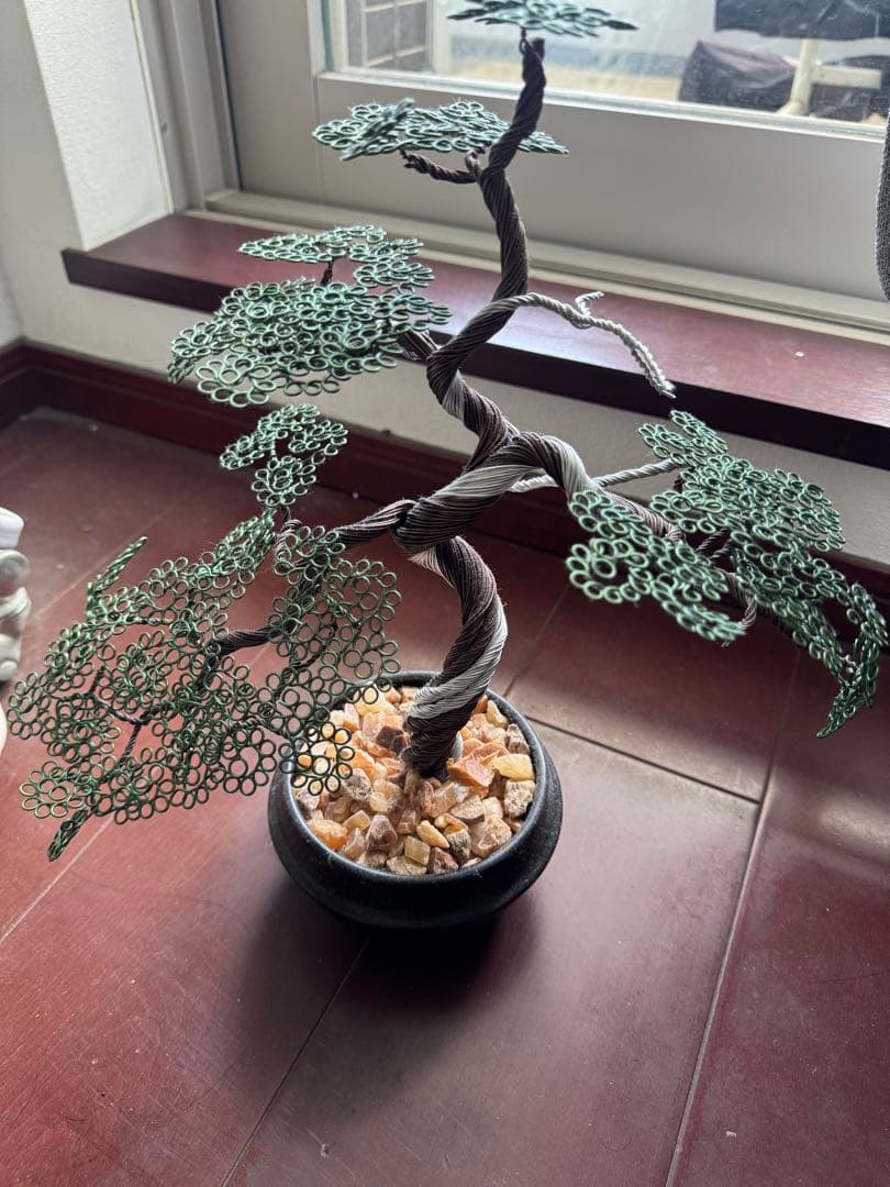 ワイヤーアート　盆栽　真柏風 Bonsai シンパク