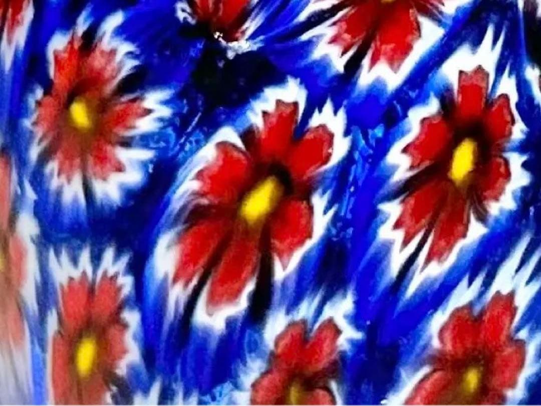 レトロ ベネチアン ガラス ムラーノ ミルフィオリ 水差し イタリア ブルー