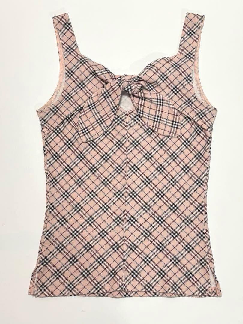 BURBERRY BLUE LABEL タンクトップ リボン