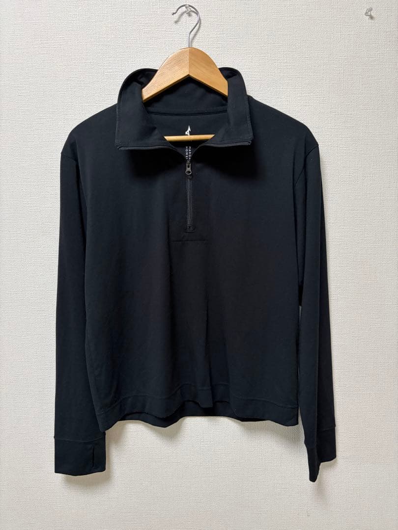 マーガレットハウエル　ミズノ　ハーフジップ　カットソー