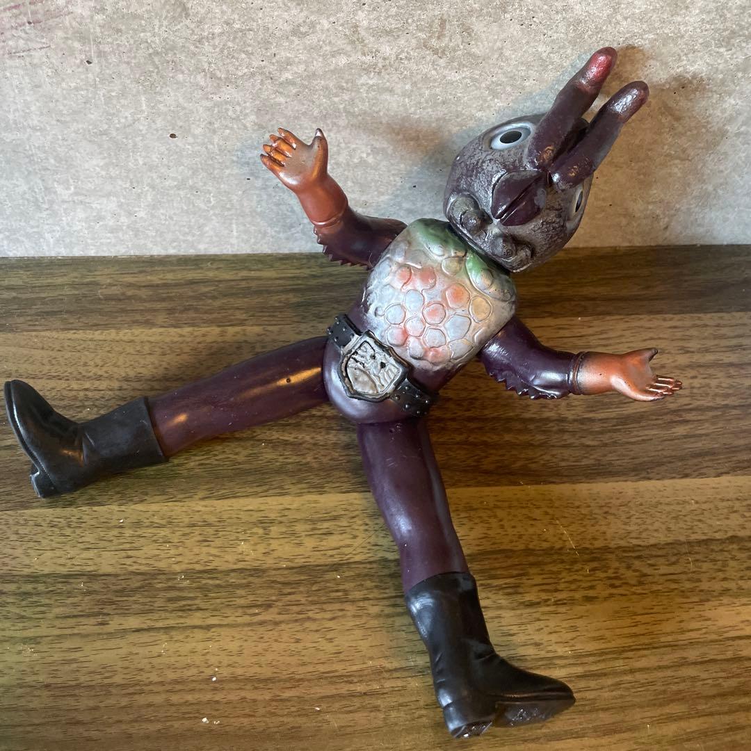 当時物　仮面ライダー怪人　アリキメデス　ソフビ ベルト長靴あり