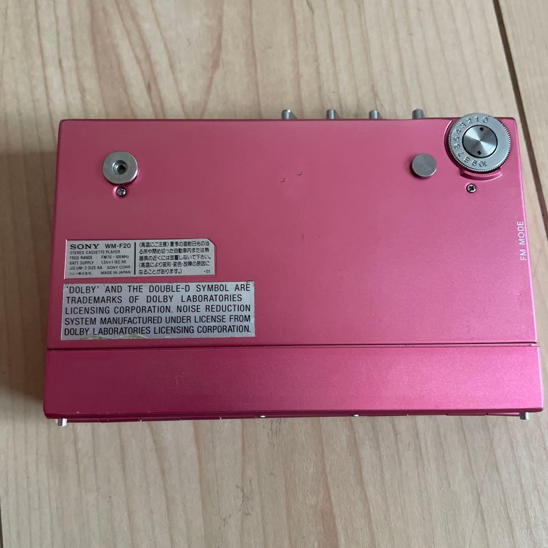 WALKMAN カセットウォークマン　WM-F20 ピンク