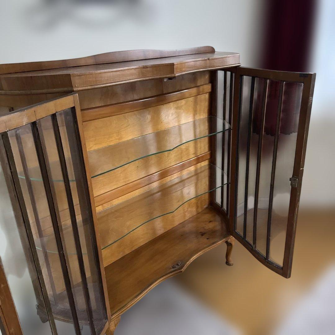 イギリス製アンティーク　ヴィクトリアン　キャビネット 引き取り限定