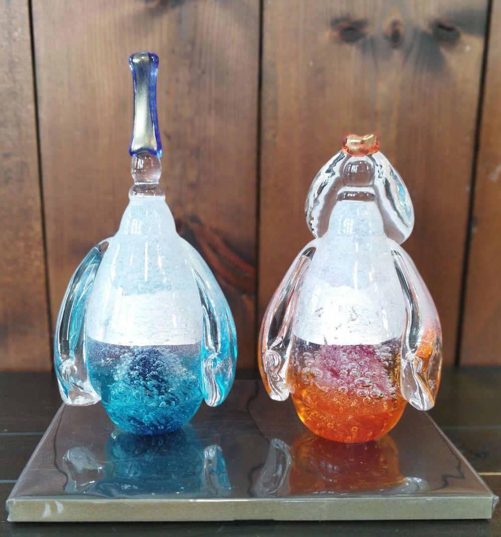 メル様売約済　新品　淡雪びな　硝子　おひなさま　置物