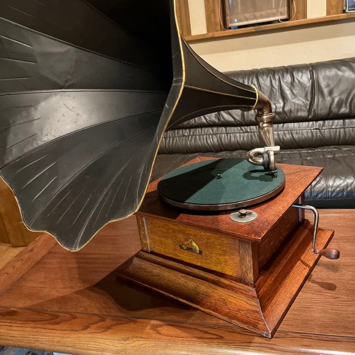 ♫最稀少‼︎ 英国 HMV 大型 GRAMOPHONE ラッパ蓄音機 Victor