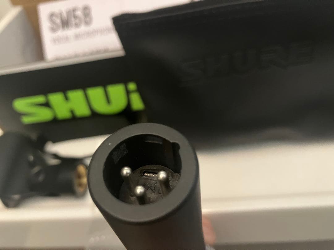【新品】ダイナミックマイクSHURE SM58 プラグ付き