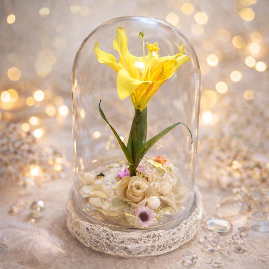 【匿名配送】塔の上のラプンツェル　魔法の花　光るインテリア