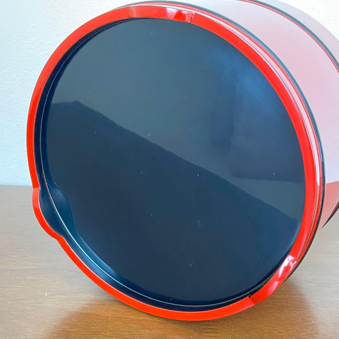 手桶水指 輪島塗 朱　高崎秋峰　共箱入　茶道具　茶器　漆芸　伝統工芸品