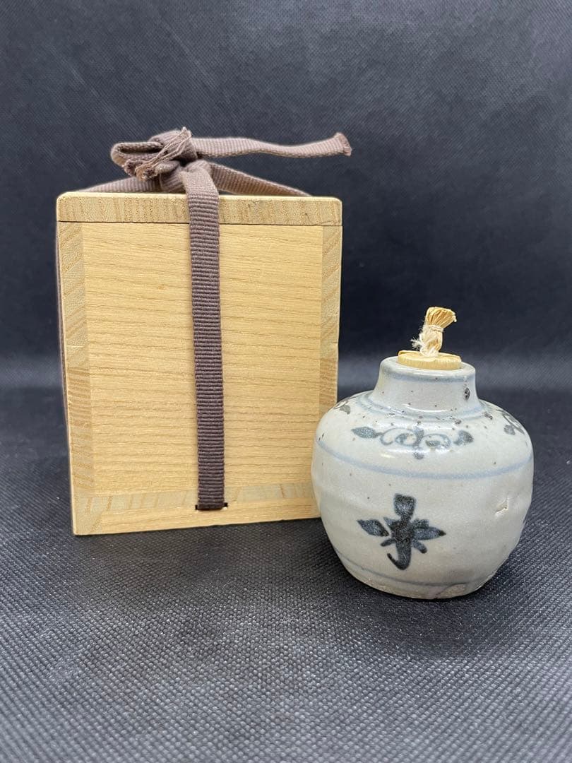 【茶道具】 安南　振り出し　合箱　中国陶磁器