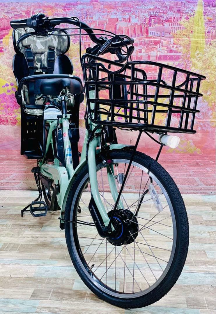 K2926 電動自転車ブリヂストン 子供乗せ bikke 24インチ 送料無料