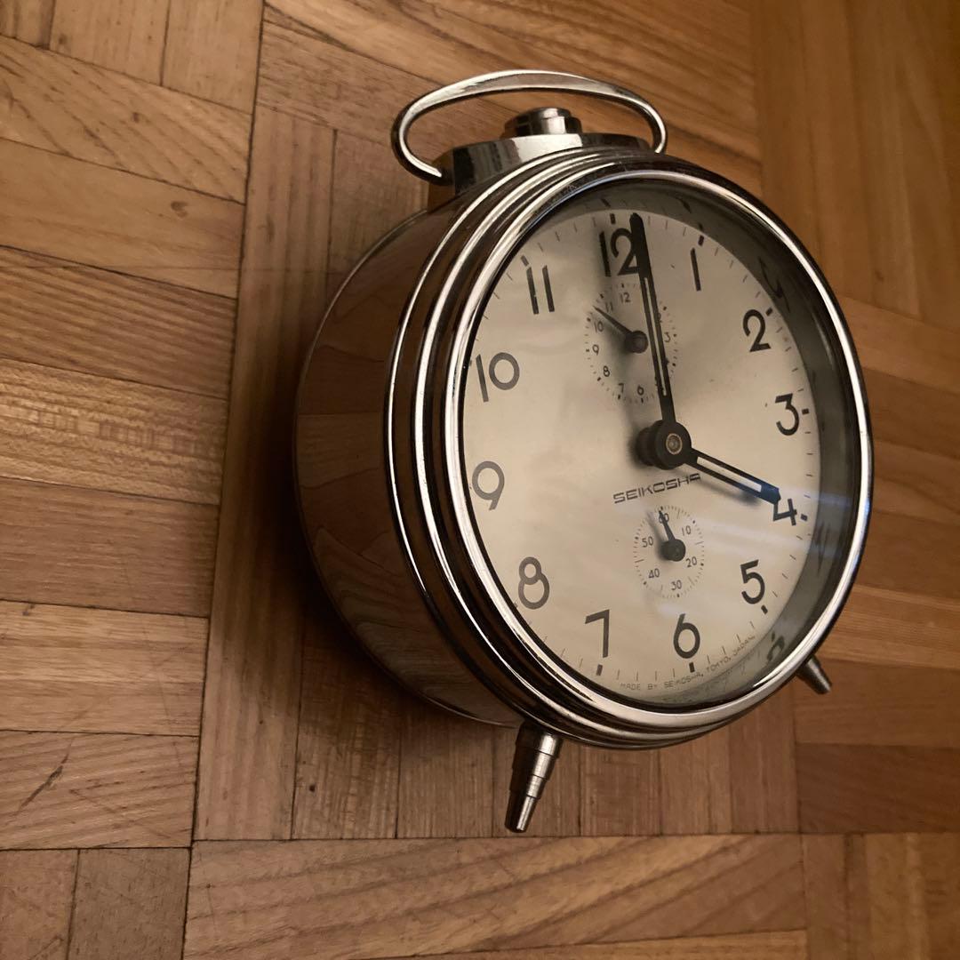 SEIKO 手巻き　置き時計　レトロ　おしゃれ