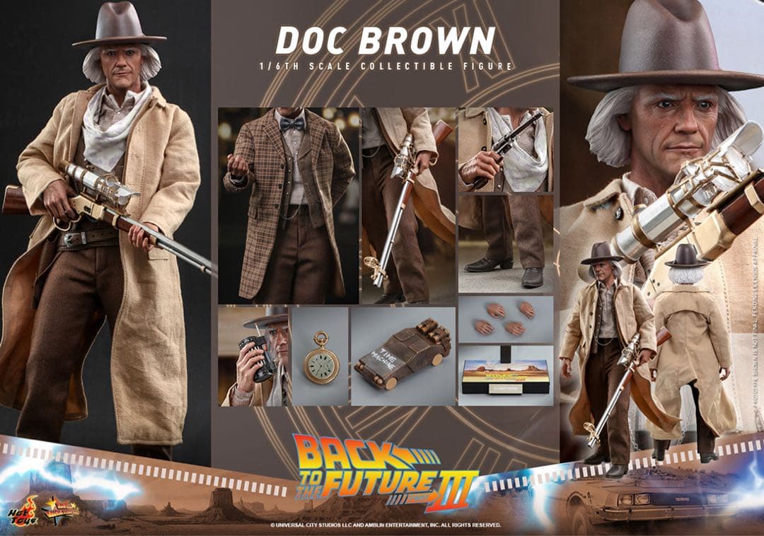 『バックトゥザフューチャー ３』１／６スケールフィギュア　エメット　ブラウン博士