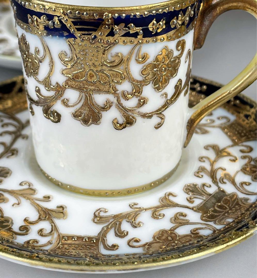 【希少】オールノリタケ デミタスセット ティーポット カップ ソーサー６客セット