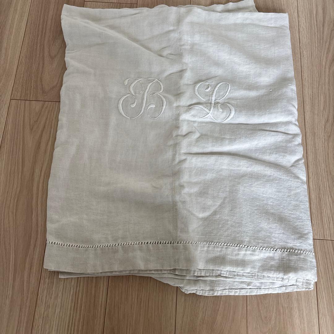 フランス　アンティーク　シーツ