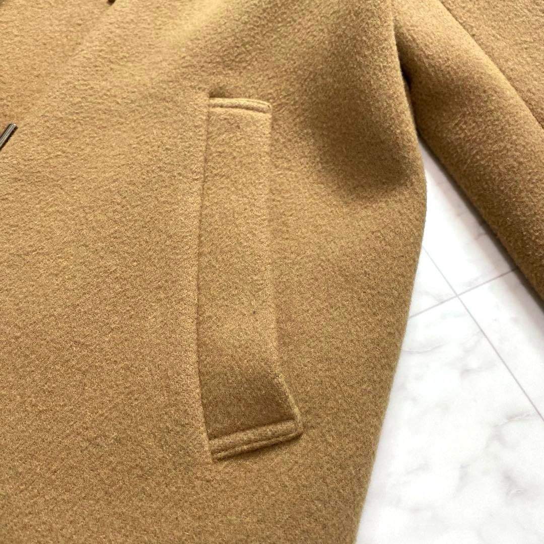 美品✨MACKINTOSH PHILOSOPHYノーカラーウールコート　キャメル