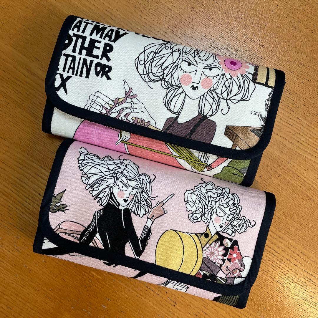 みなつ　長財布　やりくり財布　ハンドメイド