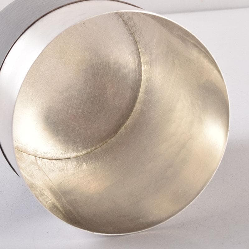 鎚起銅器　玉川堂造　紫金色鎚肌　茶托　茶筒　茶さじ　茶器揃　共箱　D　R8147