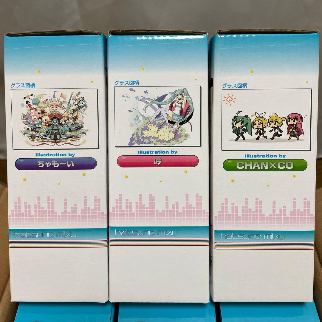 ハッピーくじ　初音ミク E賞グラス １８個セット ちゃもーい／CHAN✕CO／吟