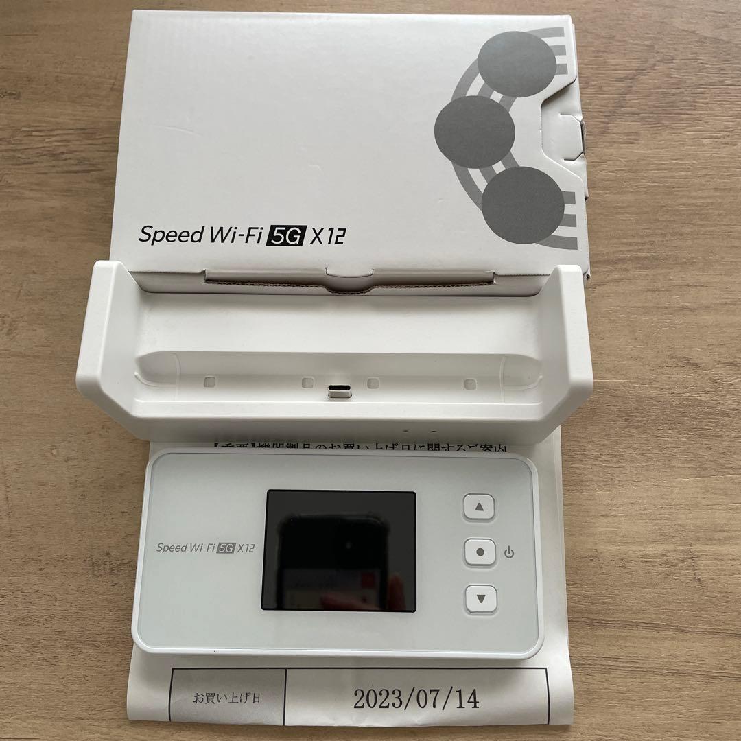 SpeedWi-Fi5G×12 本体　クレードル　NEC セット