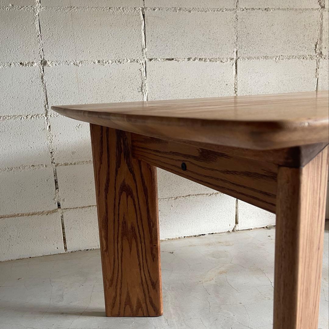 天然木無垢材　ダイニングテーブル　高さ2段階可　ハイセンス　モダン