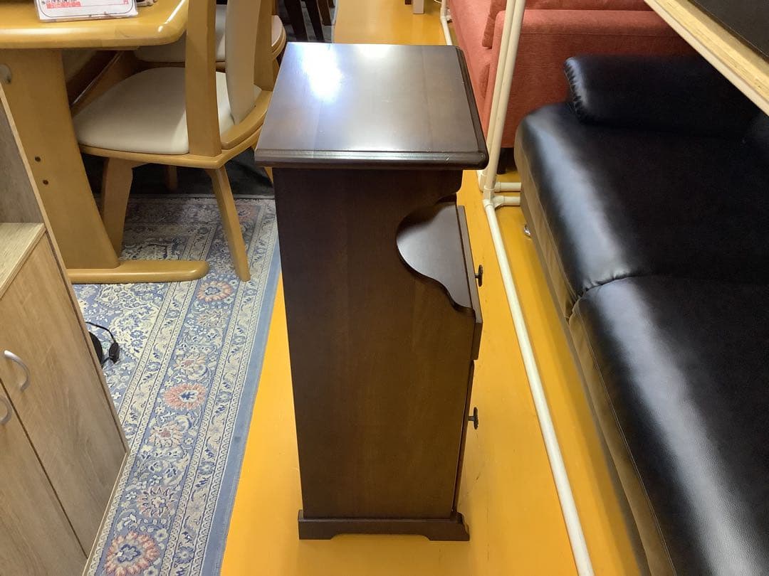 カリモク　コロニアル電話台/FAX台　アンティーク家具