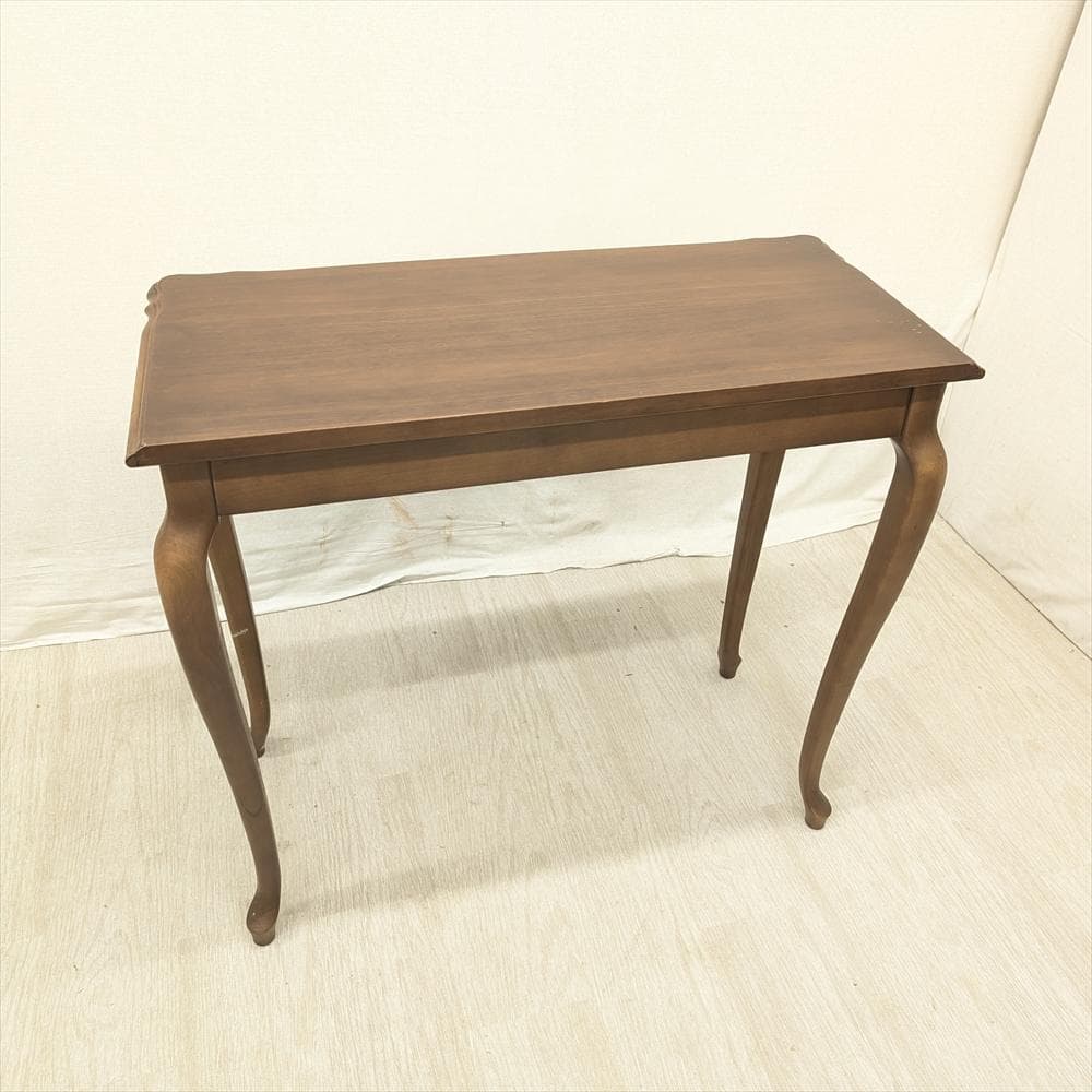 カリモク　ウォールナット　猫脚　コンソール　飾り棚　キャビネット　サイドテーブル