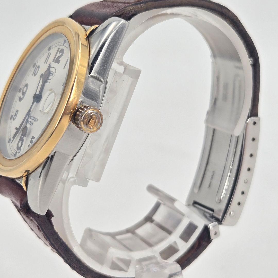 美品 MHR マハラ 自動巻き 腕時計 デイト付き ヴィンテージ 稼働品