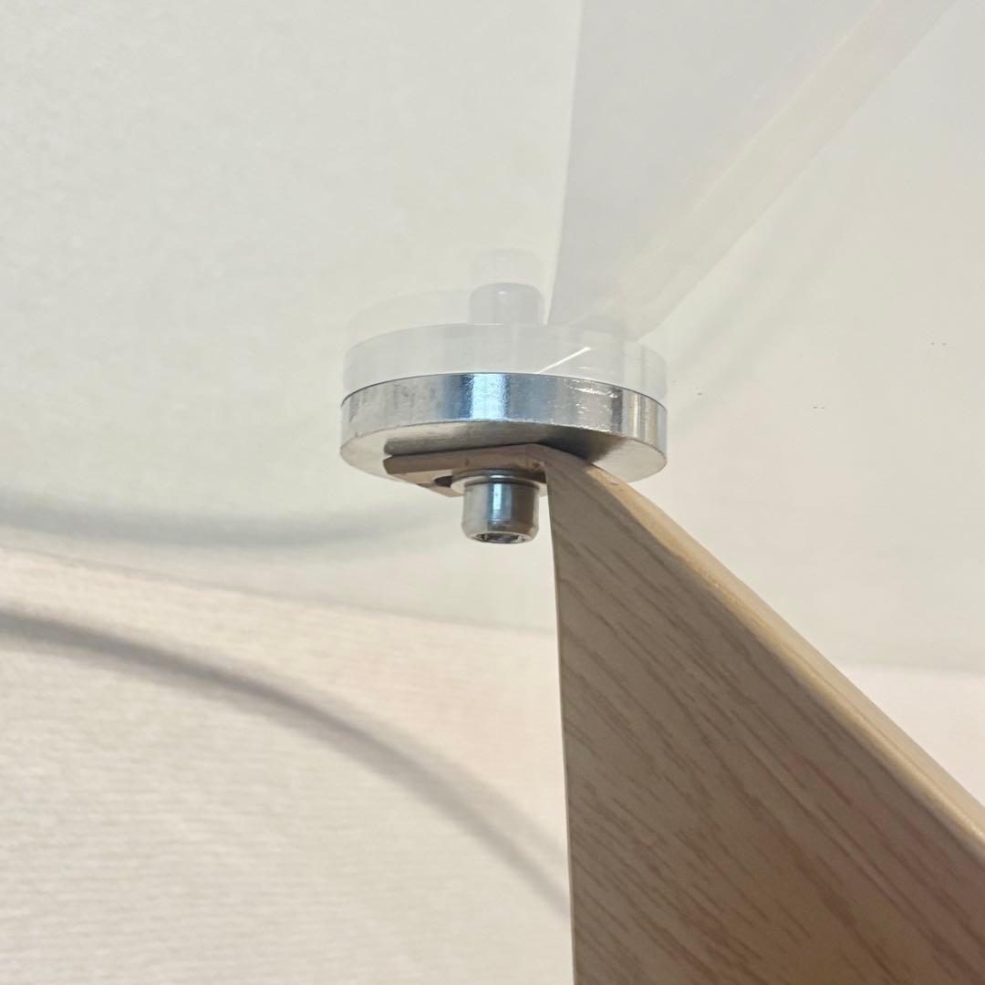 円形ガラス天板　ダイニングテーブル