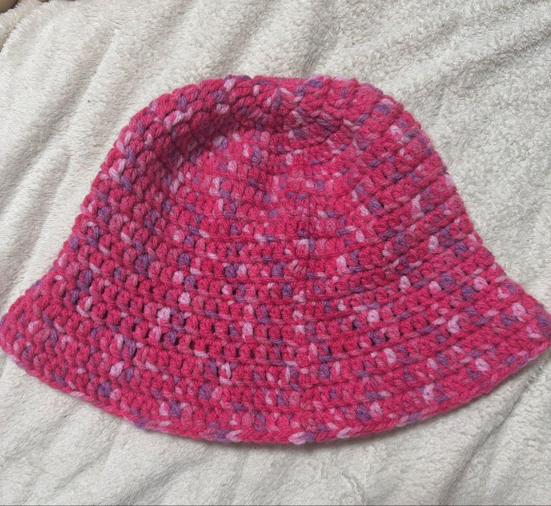 帽子 Y.A.R.N. 3D Cross Handmade Knit hat