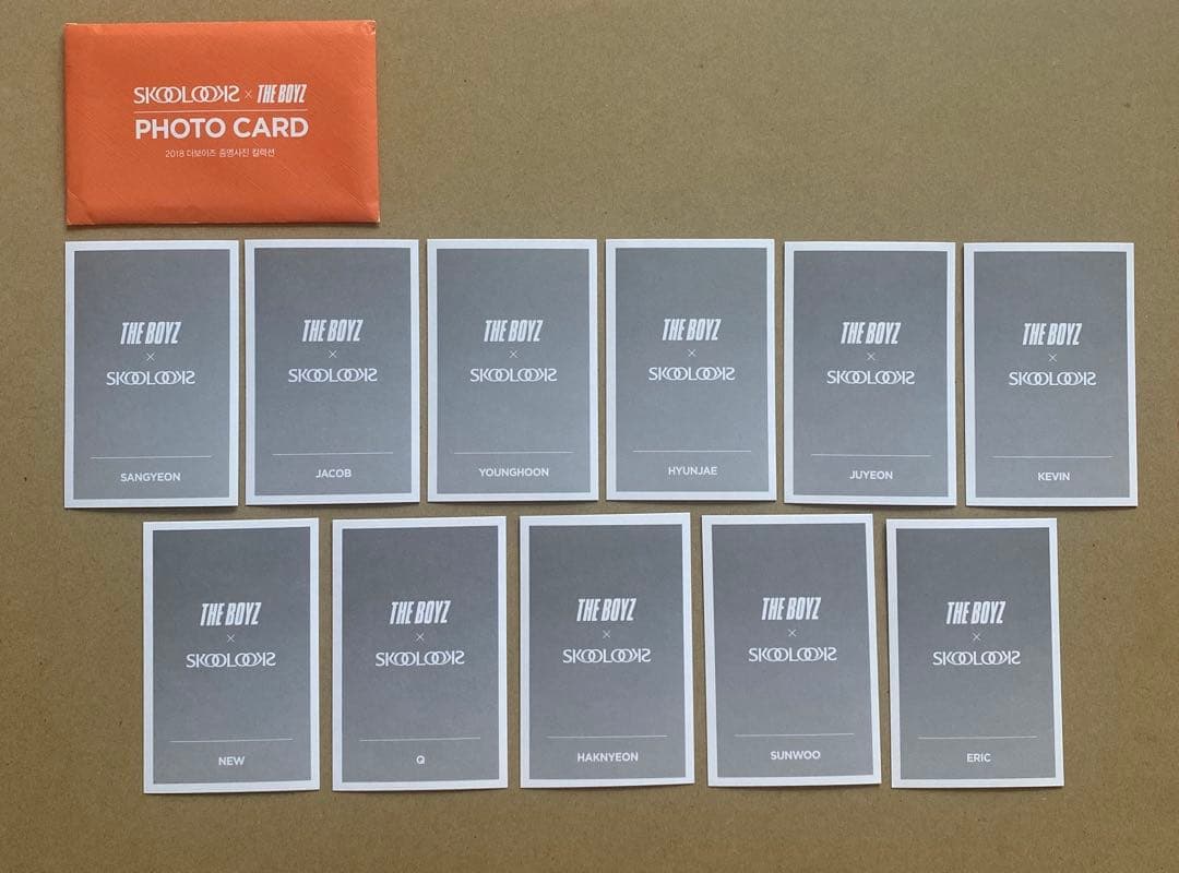 THE BOYZ SKOOLOOKS 証明写真　トレカ　セット