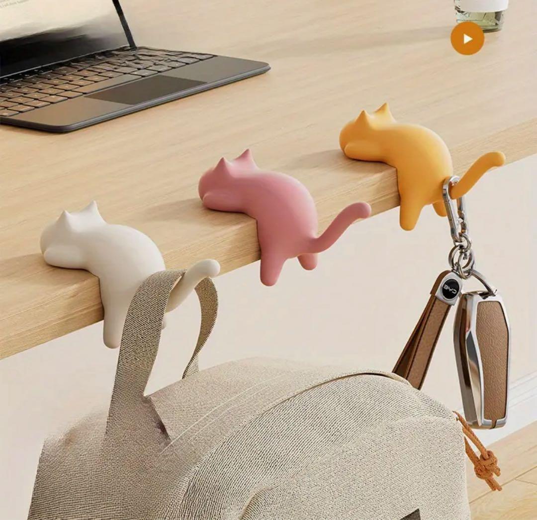 猫のポータブルハンギング　バックシャン猫のフック