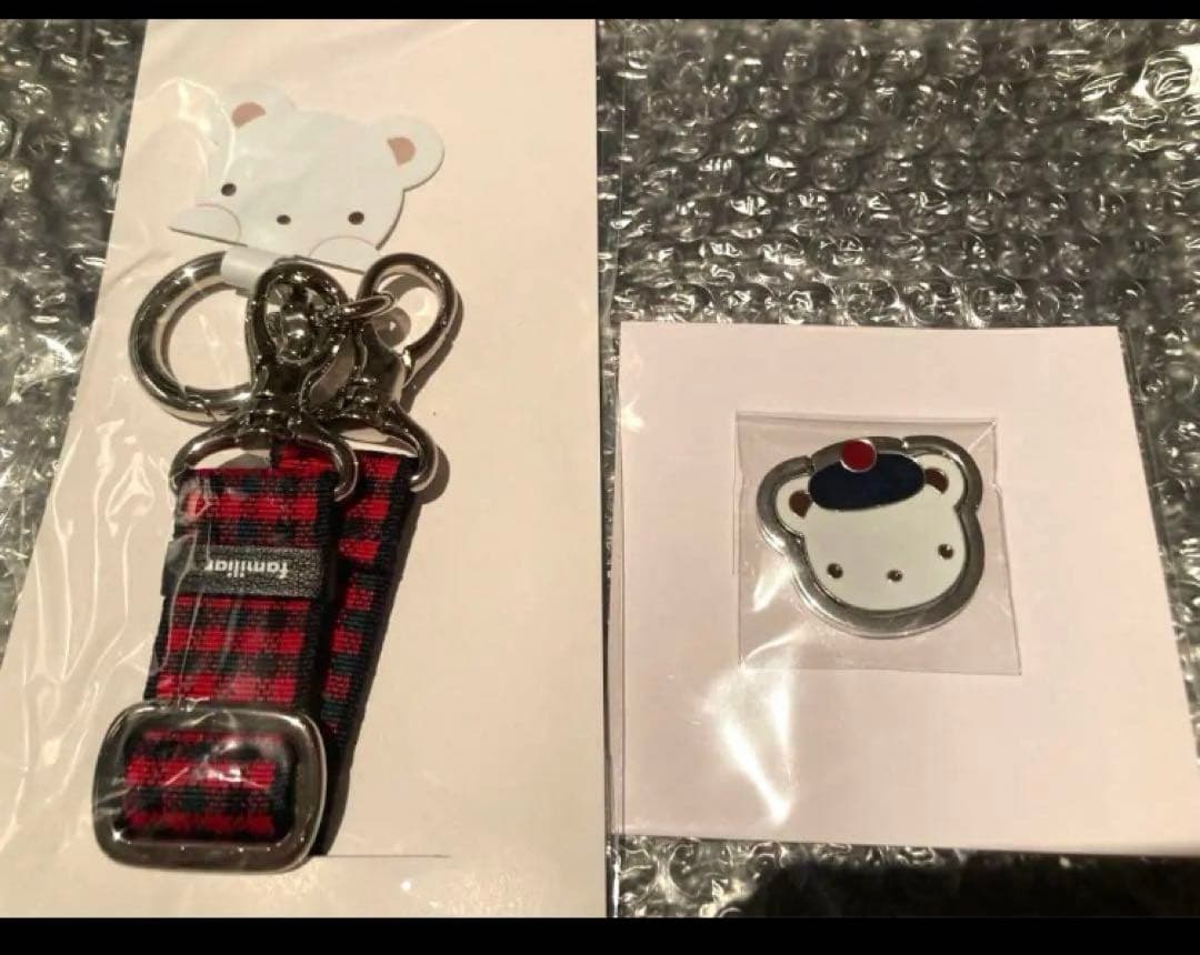 ファミリア　スマホショルダー　スマホリング