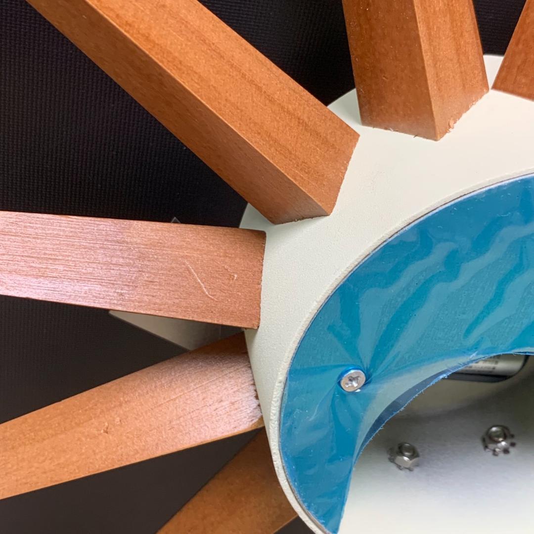 ★ジョージネルソン サンバーストクロック　ウォールナット　ブラウン