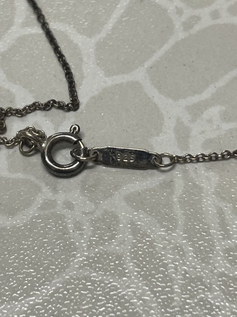 ②Tiffany & Co. 925 サークルペンダントチェーン付き 箱あり
