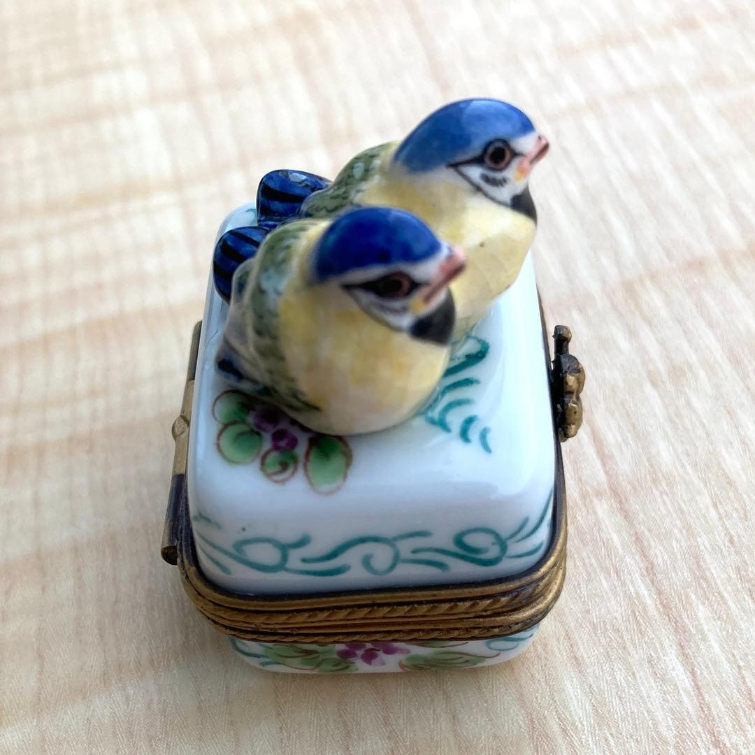 リモージュボックス　スズメ　love bird