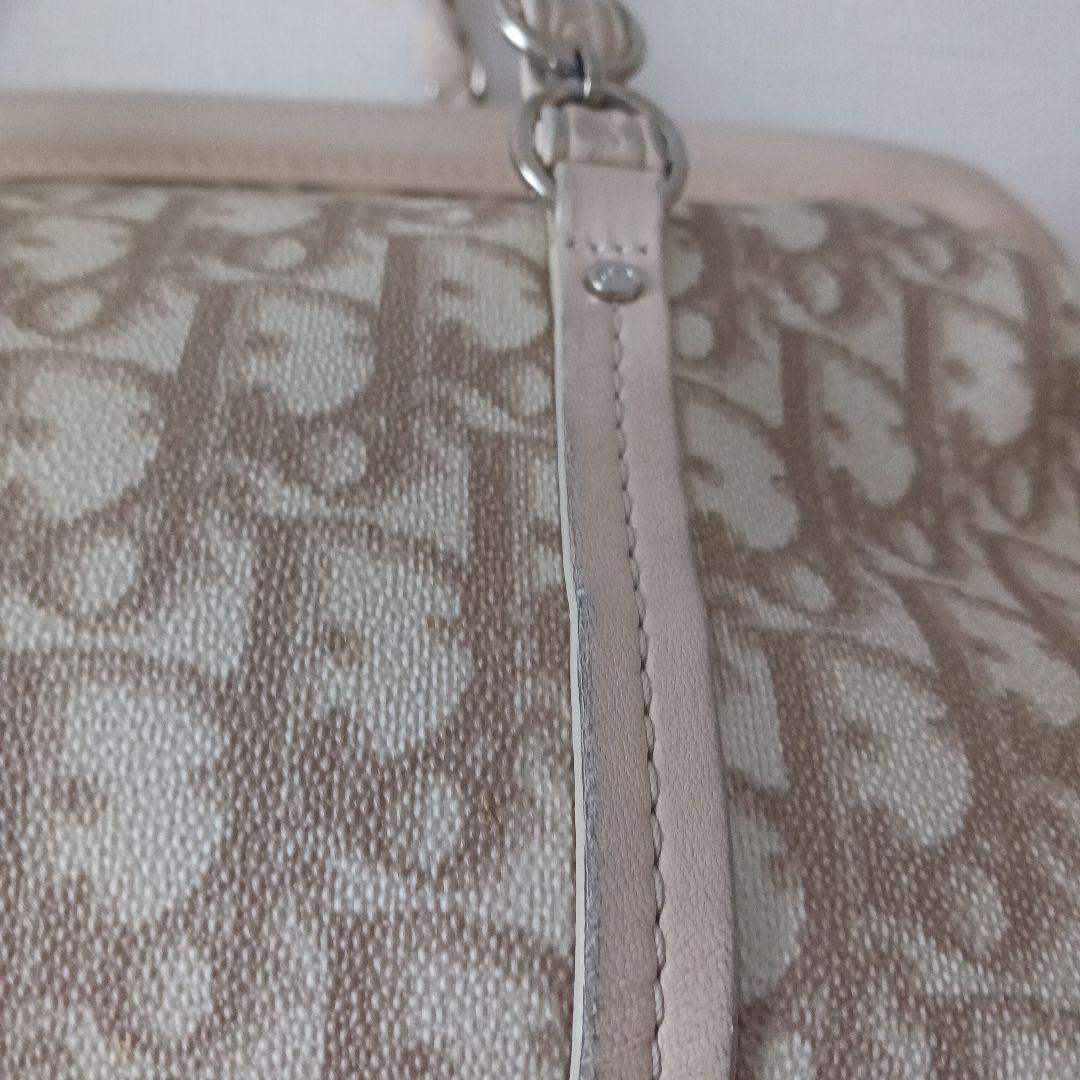 クリスチャンディオール　トロッターロマンティック　リボン　チェーンハンドバッグ