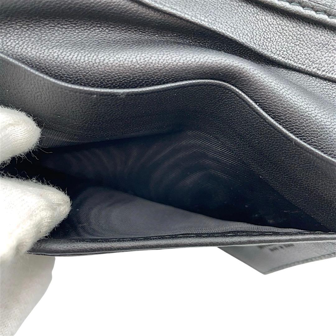 【美品】ボッテガヴェネタ　折り財布　イントレチャート　黒　ブラック