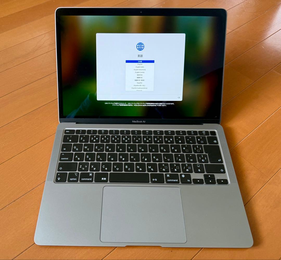 【極美品】MacBook Air 2020, 16GB/512GB