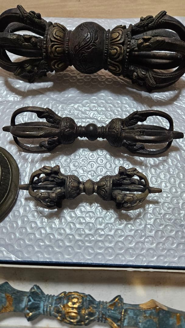 密教法具　五鈷鈴　ガンダー　古物　　5点