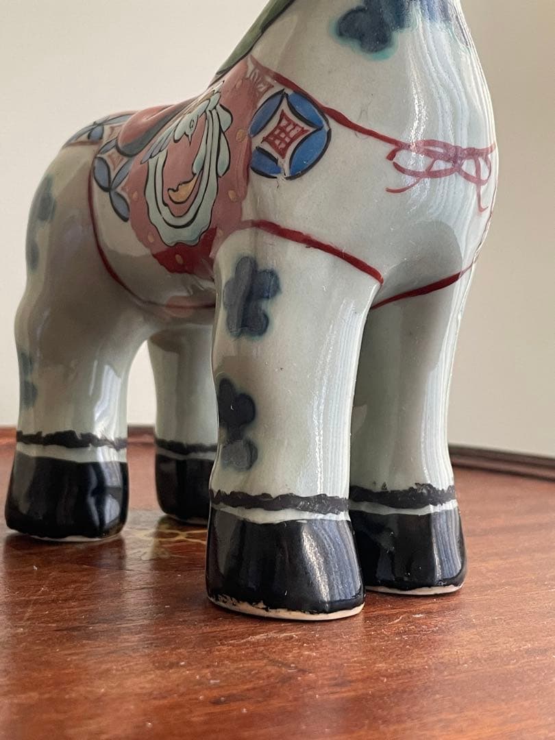 ⬇️ 円左エ門窯　⭐︎ 飾り馬　小　　手書き　有田焼