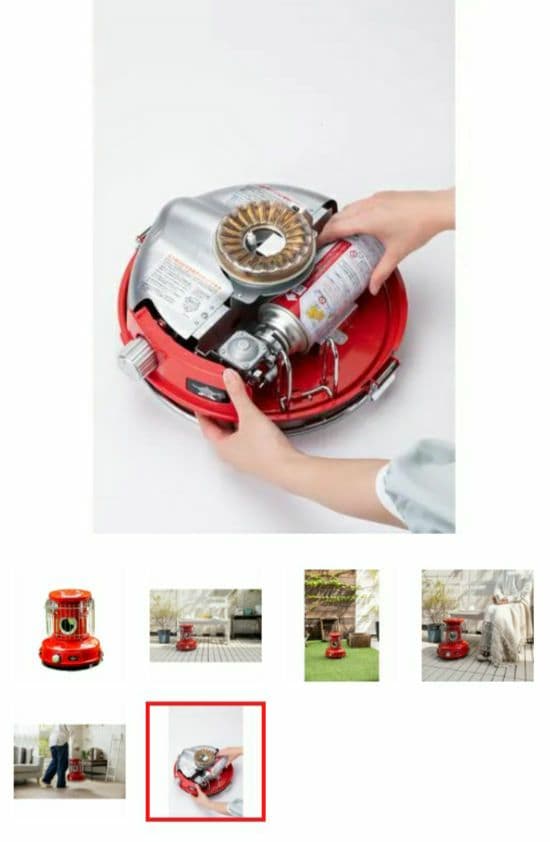 新品☆センゴクアラジン ポータブルガスストーブ SAG-BF02C(R) 赤