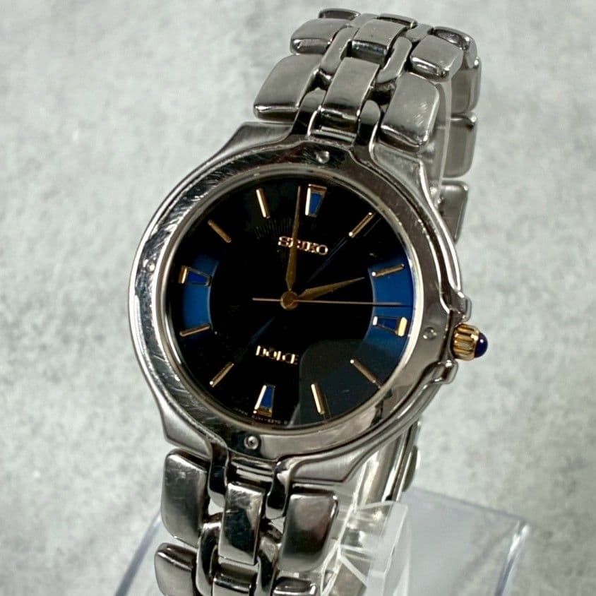 SEIKO セイコー 腕時計 ドルチェ Dolce 青 文字盤 ステンレス