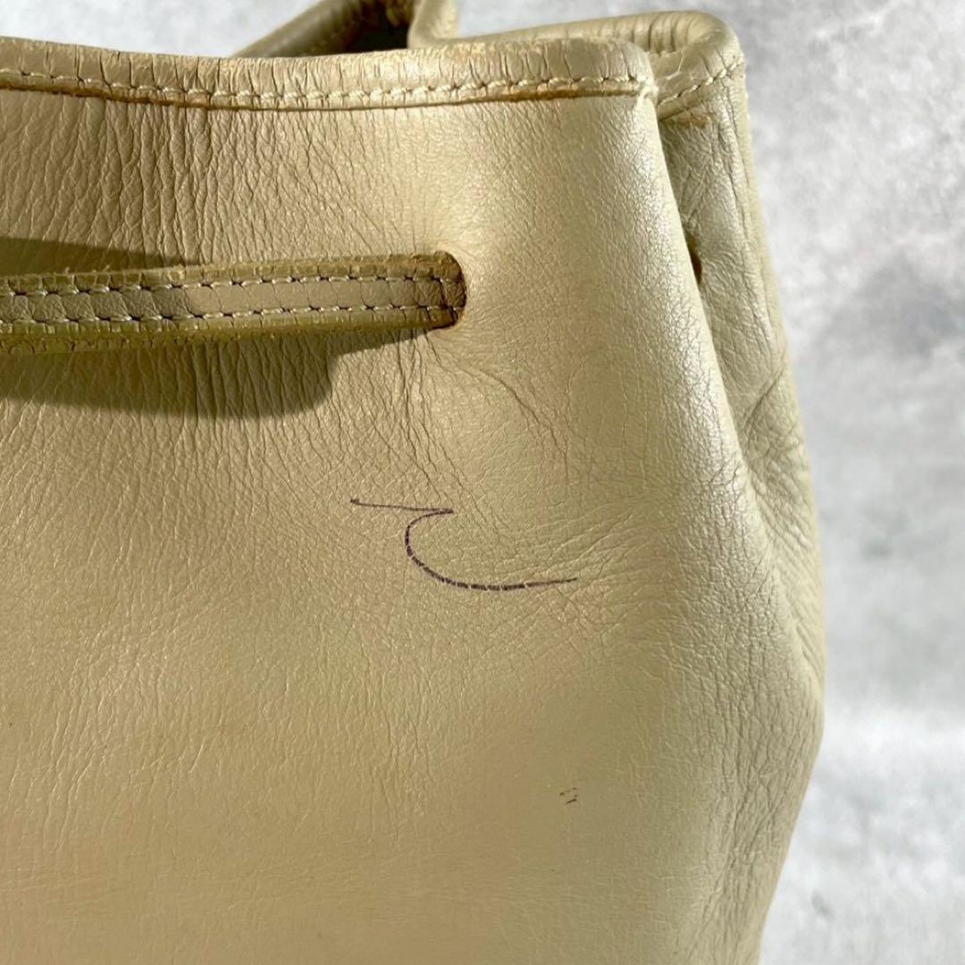 良品✨レア オールドコーチ 西口修平 ショルダーバッグ オールレザー 巾着型