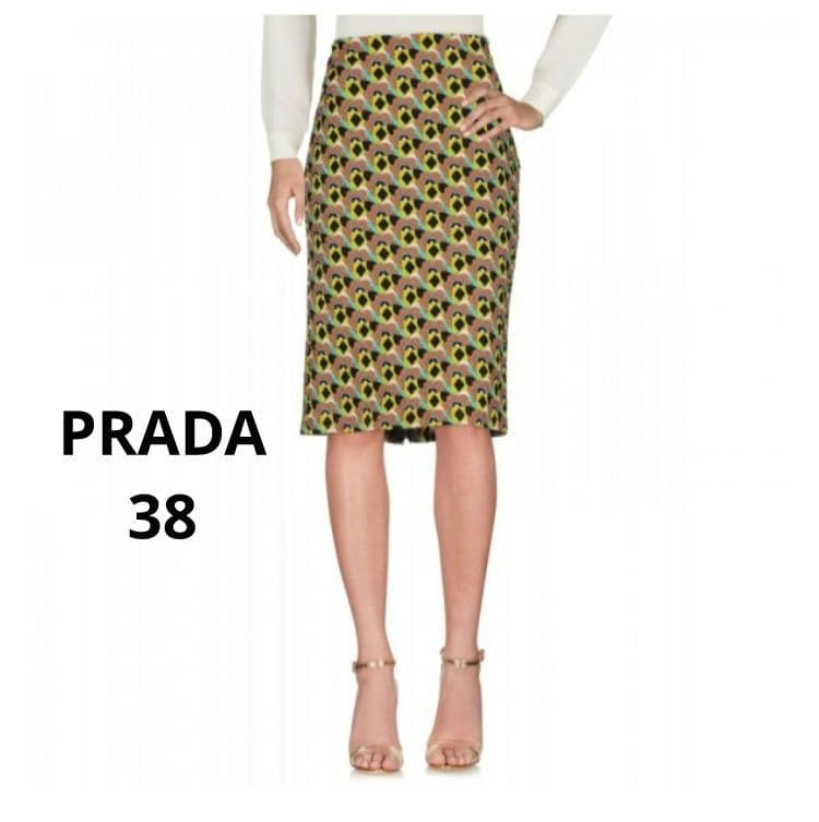 PRADA 花柄タイトスカート サイズ38