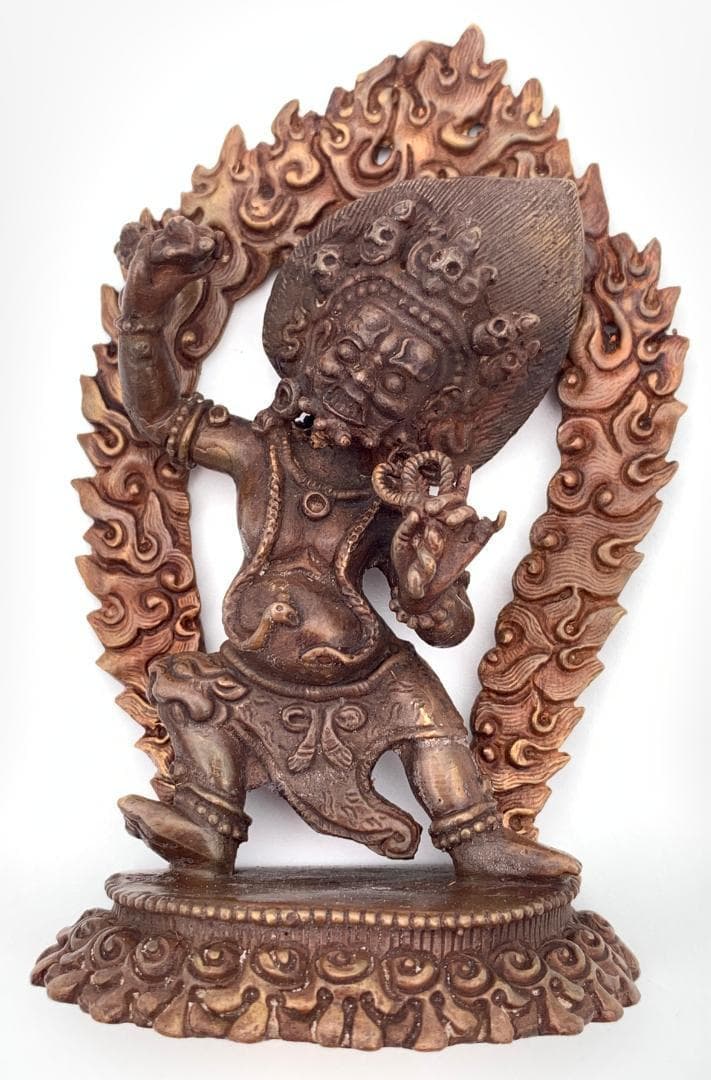 ◆ヴァジュラ・パーニ（金剛手）像◆仏教 チベット ◆アンティーク風-AZ