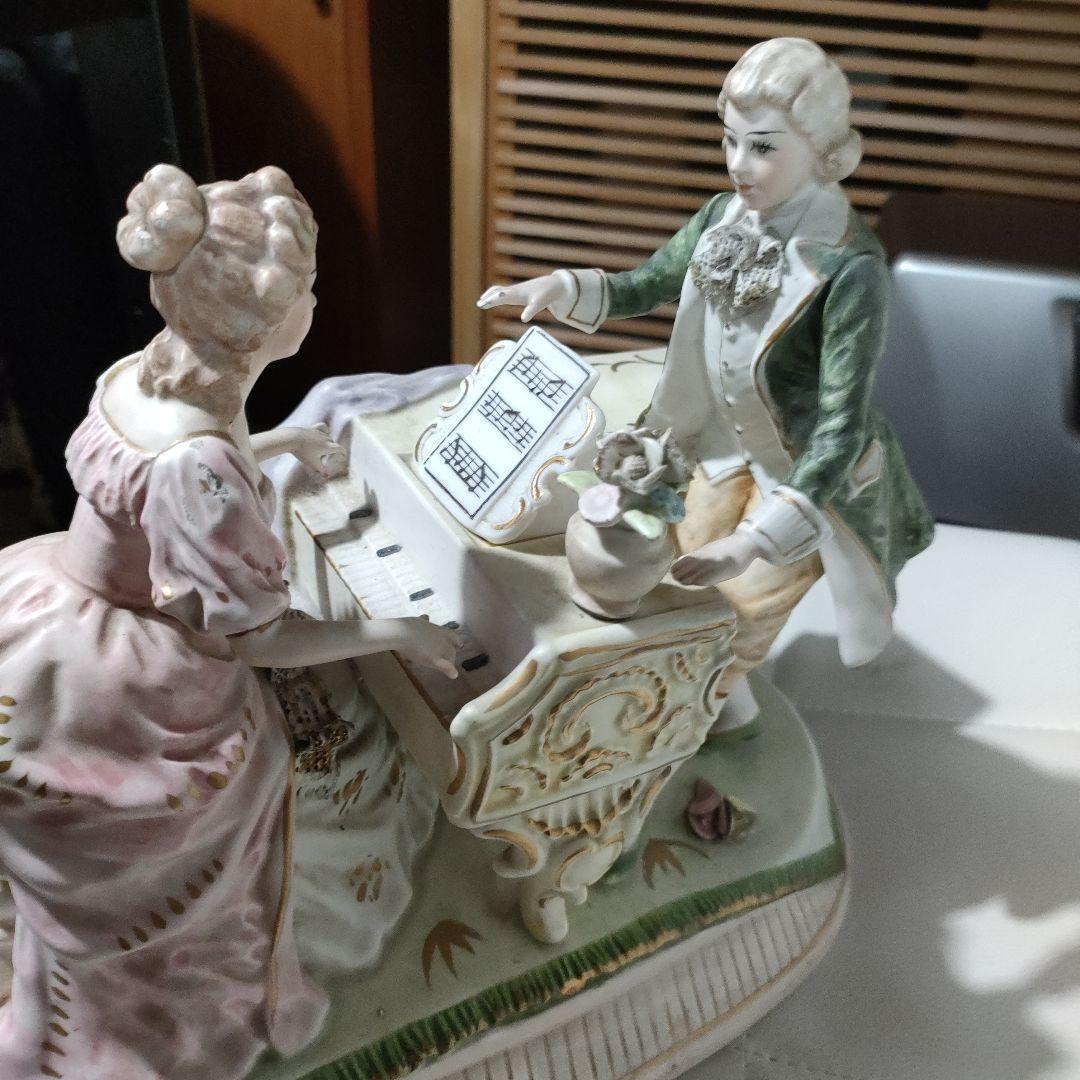 よ*よ様 ビクトリアン風 陶器 音楽 フィギュア